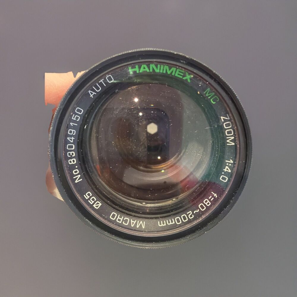 Hanimex MC Zoom 1:4.0 f=80~200mm Macro Auto Camera Lens 055 No. 83049150